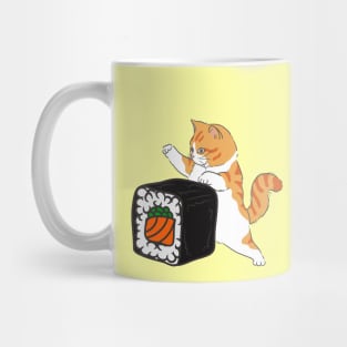 Funny Crazy Foodie Food Lover Sushi Lover Cat Mug